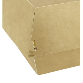 Caja Hamburguesa Mega Kraft Doble Cierre 15,5x15,5x10cm (50 Uds)