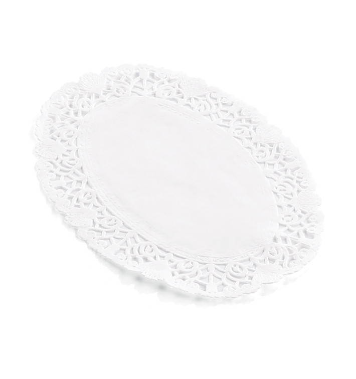 Rodal de Papel Calado Oval Blanco Litos 22x32cm (2000 Uds)