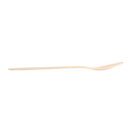 Cuchara de Madera Natural 187mm (100 Uds)