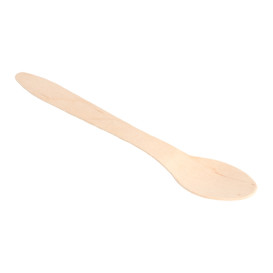 Cuchara de Madera Natural 187mm (100 Uds)