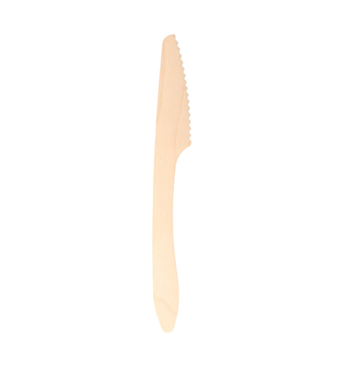 Cuchillo de Madera Natural 193mm (100 Uds)