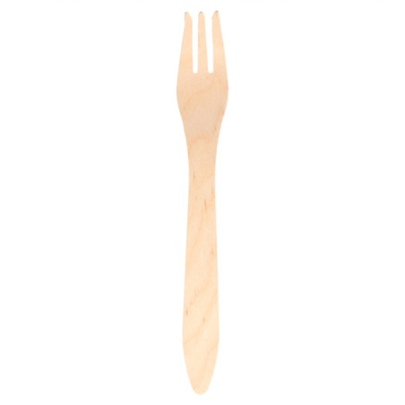 Tenedor de Madera Natural 18,3cm (1000 Uds)