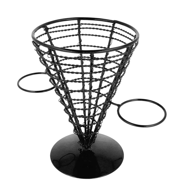 Cesta para Presentación Acero 2 Tarrinas Ø128x180mm (1 Ud)