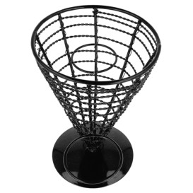 Cesta para Presentación Acero 2 Tarrinas Ø128x180mm (1 Ud)