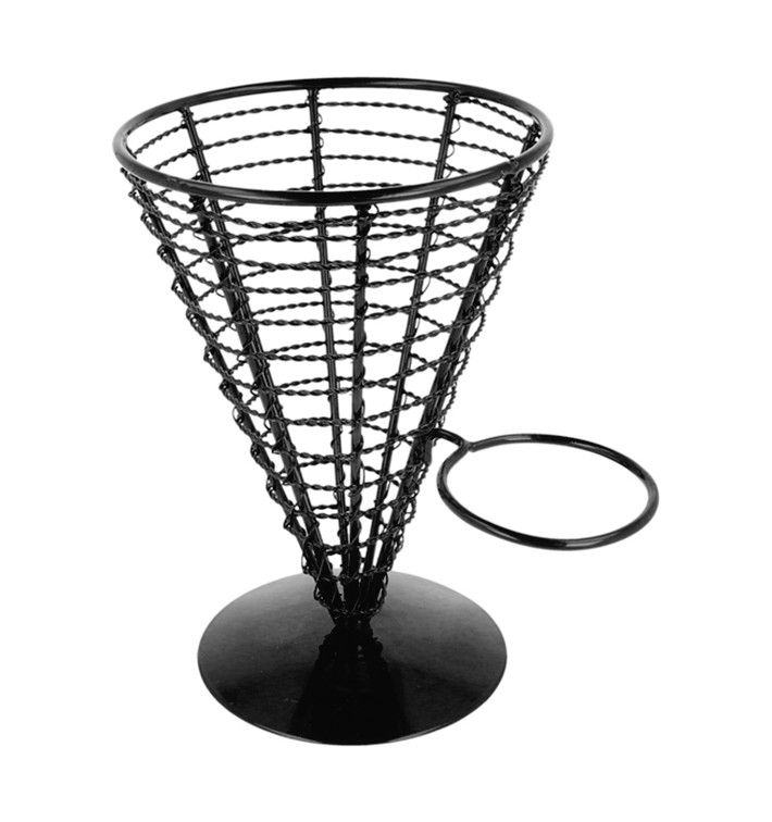 Cesta para Presentación Acero 1 Tarrina Ø128x180mm (1 Ud)