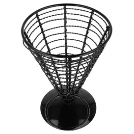 Cesta para Presentación Acero 1 Tarrina Ø128x180mm (1 Ud)