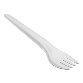 Tenedor de Papel Blanco 17cm (50 Uds)