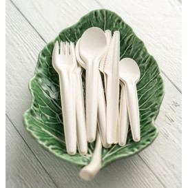 Tenedor de Papel Blanco 17cm (50 Uds)
