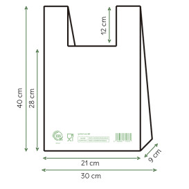 Bolsa Camiseta Home Compost “Classic” 30x40cm (100 Uds)