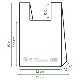 Bolsa Camiseta Home Compost “Classic” 35x50cm (100 Uds)
