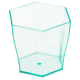 Vaso Hexagonal Degustacion "Water Green" 60ml (24 Uds)