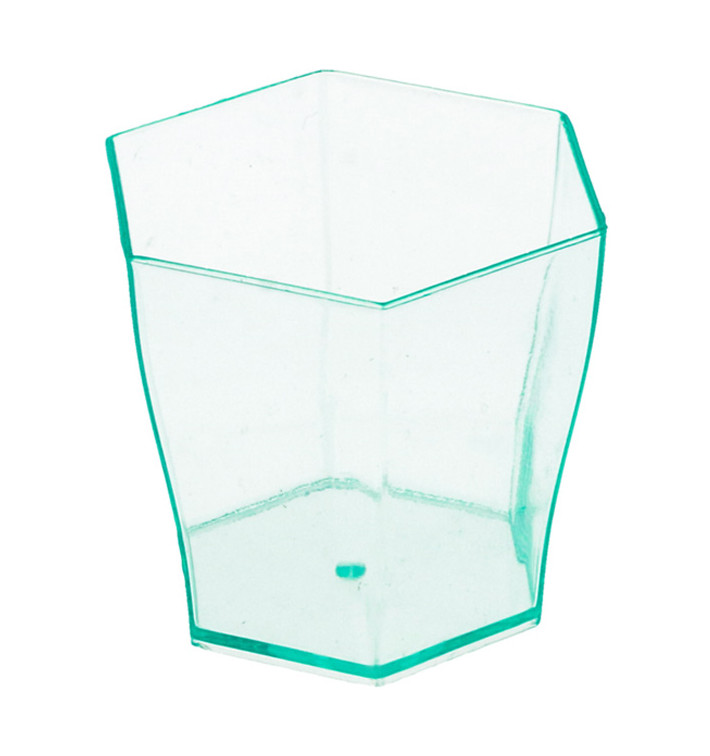 Vaso Hexagonal Degustacion "Water Green" 60ml (24 Uds)