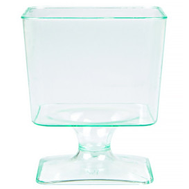 Copa de Plastico Cuadrada "Water Green" 60 ml (12 Uds)