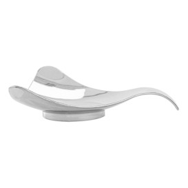 Plato Degustacion con Asa Plateado 8x1,9cm (50 Unidades)
