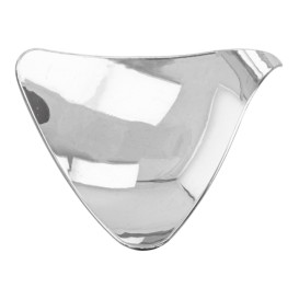 Plato Degustacion con Asa Plateado 8x1,9cm (50 Unidades)