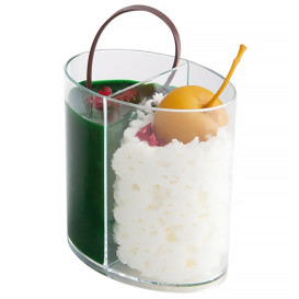 Vaso de Plastico Doble Degustacion Transp. 60ml (100 Uds)