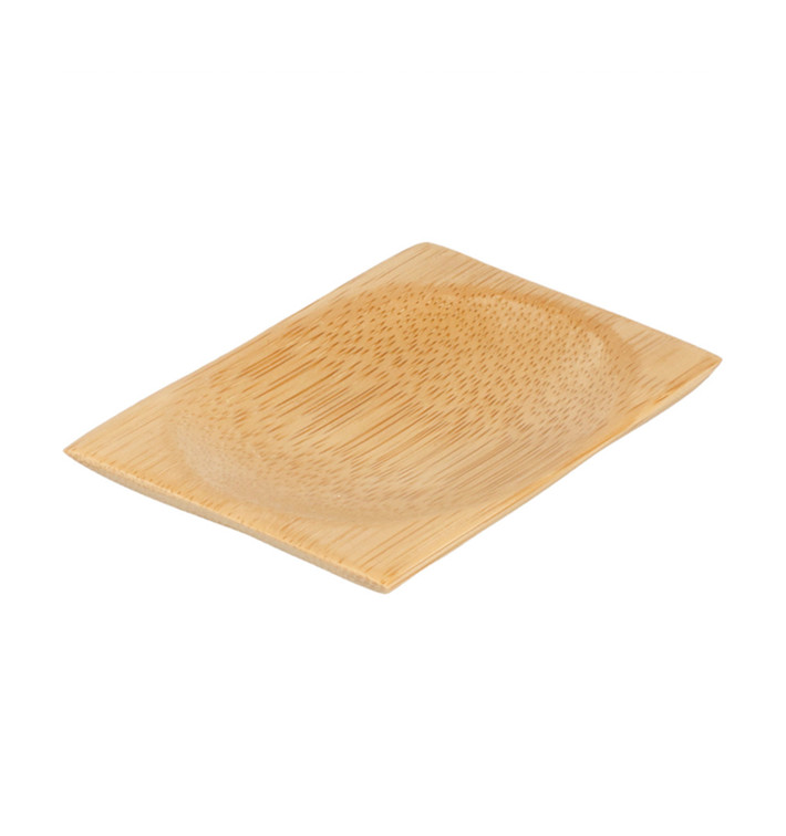 Plato Degustacion de Bambu 6x8cm (50 Uds)