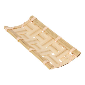 Bandeja de Bambu "Trenzado" 10,5x5cm (24 Uds)