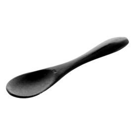 Cucharita de Bambu en color negro 9cm (50 Uds)