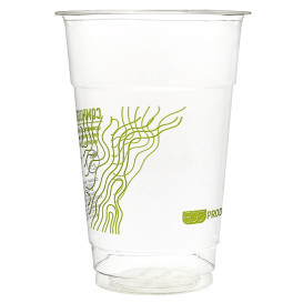 Vaso Almidón de Maíz PLA "Green Stripe" 295ml (1.000 Uds)