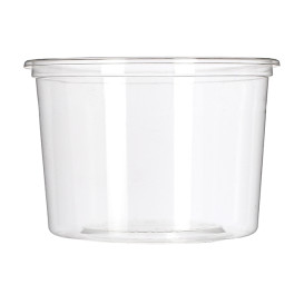 Tarrina Compostable PLA Transparente 480ml (50 Uds)