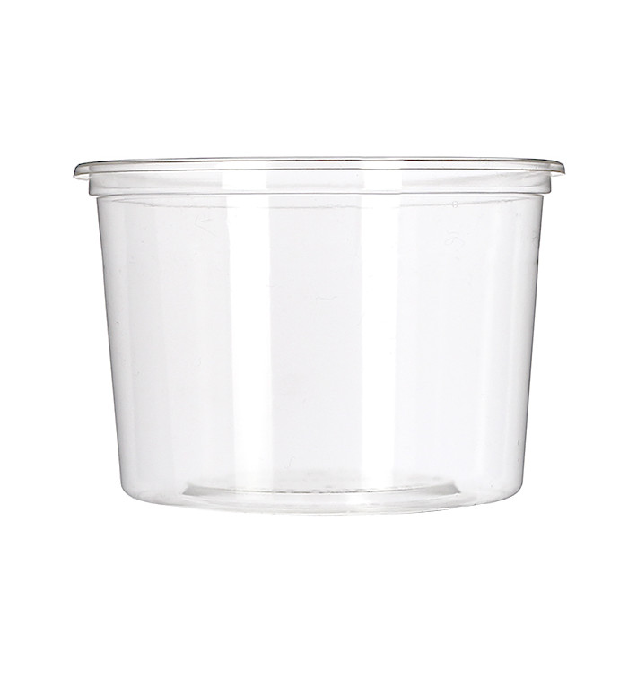 Tarrina Compostable PLA Transparente 480ml (50 Uds)