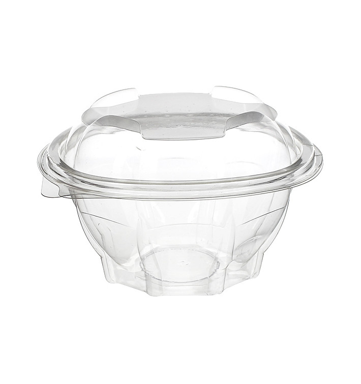 Bol Redondo con Tapa Bisagra PET 250ml (50 Uds)