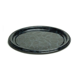 Plato de Plastico Redondo Mármol 18 cm (25 Uds)