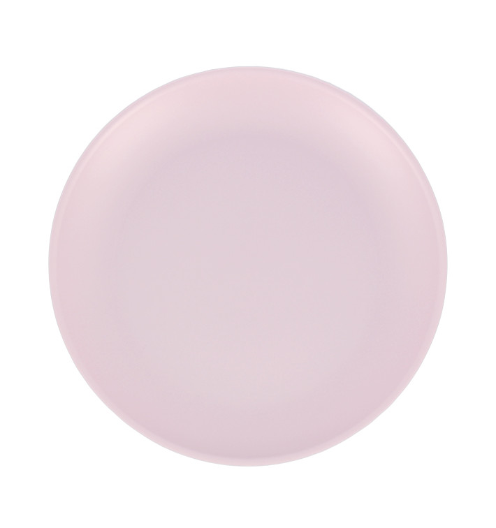 Plato Reutilizable Durable PP Mineral Rosa Ø23,5cm (54 Uds)