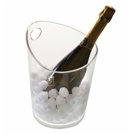 Cubitera Reutilizable Durable SMMA 1 botella Transp (1 Ud)