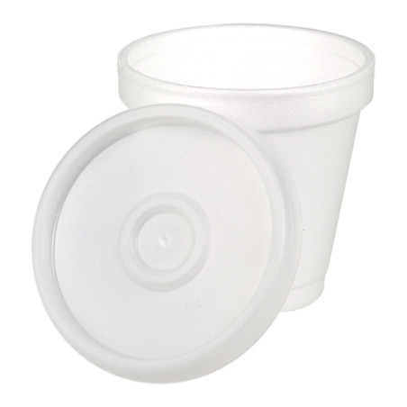 Vaso Térmico FOAM EPS 4Oz/120ml + Tapa (100 Uds)