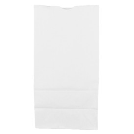 Bolsa de Papel Sin Asas Kraft Blanca 60g/m² 18+11x34cm (500 Uds)