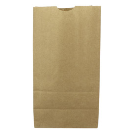 Bolsa de Papel Sin Asas Kraft Marron 45g/m² 15+9x28cm (25 Uds)