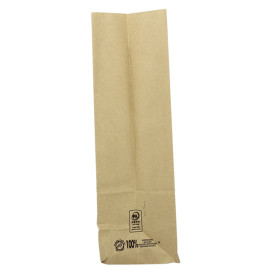 Bolsa de Papel Sin Asas Kraft 60g/m² 18+11x34cm (500 Uds)