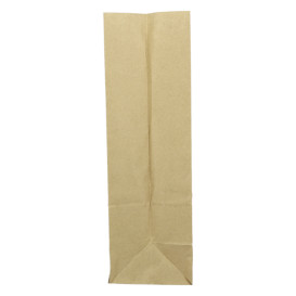 Bolsa de Papel Sin Asas Kraft 60g/m² 18+11x34cm (500 Uds)