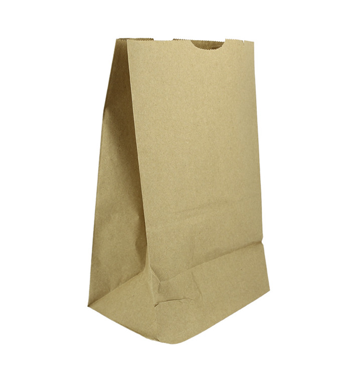 Bolsa de Papel Sin Asas Kraft 50g/m² 18+12x29cm (1000 Uds)