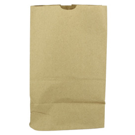 Bolsa de Papel Sin Asas Kraft 50g/m² 18+12x29cm (1000 Uds)