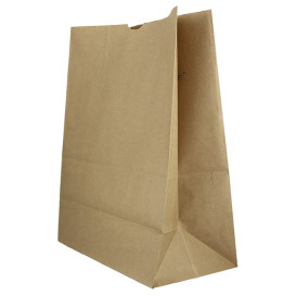 Bolsa de Papel Sin Asas Kraft 80g/m² 30+18x43cm (25 Uds)