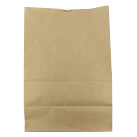 Bolsa de Papel Sin Asas Kraft 80g/m² 30+18x43cm (25 Uds)