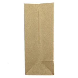 Bolsa de Papel Sin Asas Kraft 80g/m² 30+18x43cm (25 Uds)