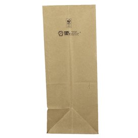 Bolsa de Papel Sin Asas Kraft 80g/m² 30+18x43cm (250 Uds)