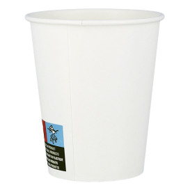 Vaso Cartón ECO 7 Oz/210ml Blanco Ø7cm (50 Uds)