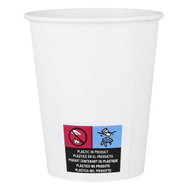 Vaso Cartón ECO 7 Oz/210ml Blanco Ø7cm (50 Uds)