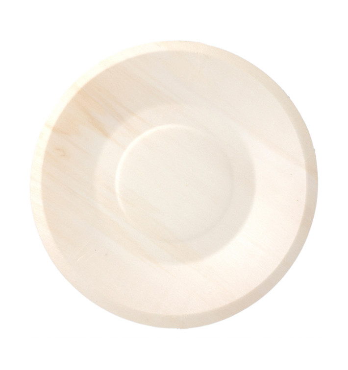 Plato de Madera Redondo Ø19cm (50 Uds)