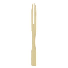 Mini Tenedor de Bambu Degustación 90mm (200 Uds)