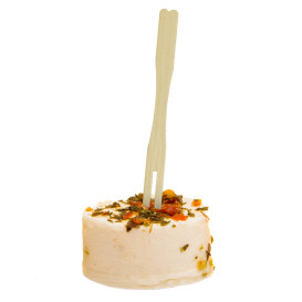 Mini Tenedor de Bambu Degustación 90mm (200 Uds)