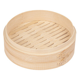 Vaporera de Bambú Maxi Ø20x6cm (4 Uds)