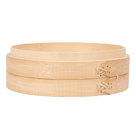 Vaporera de Bambú Maxi Ø20x6cm (4 Uds)