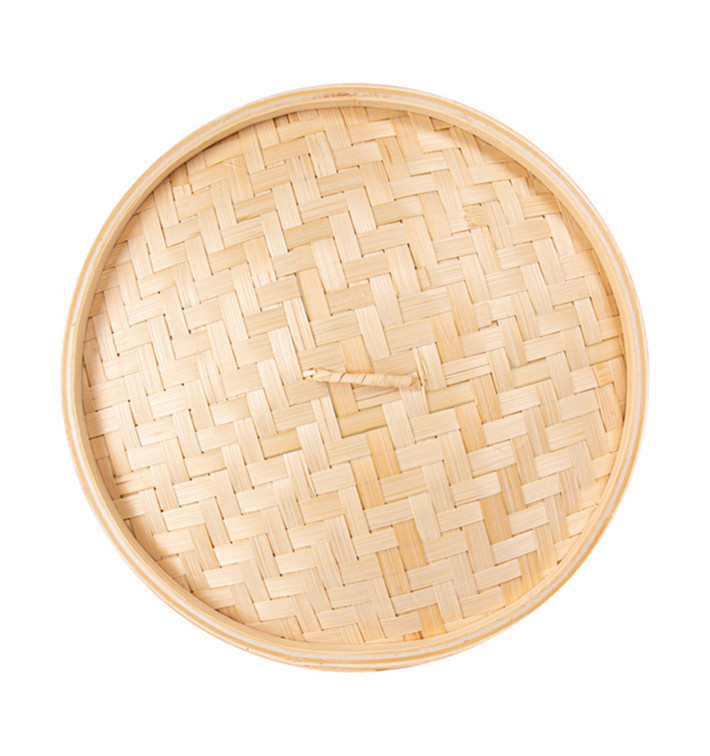 Tapa Vaporera Maxi de Bambú Ø30cm (4 Uds)