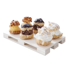 Bandeja Mini Palé de Madera 13x8x2cm (1 Ud)